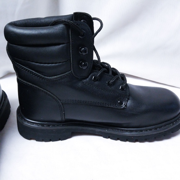 Sears Work Boot Soft Toe Black Leather size 7.5 - Picture 3 of 6